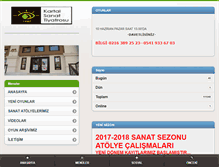 Tablet Screenshot of kartalsanattiyatrosu.com